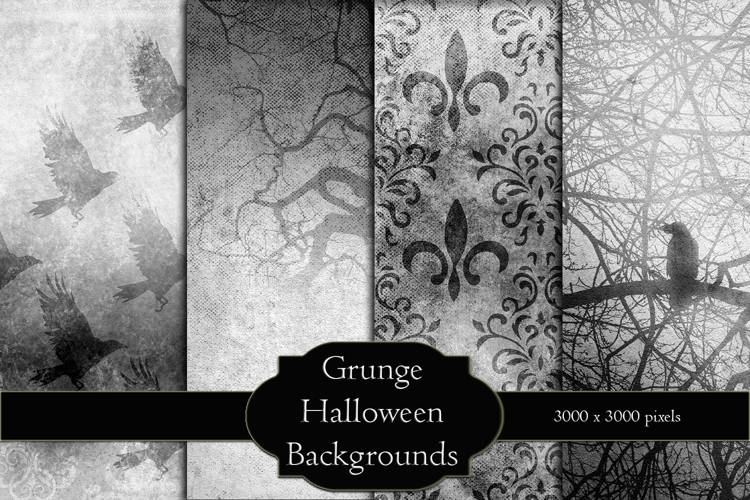 Black & White Halloween Backgrounds