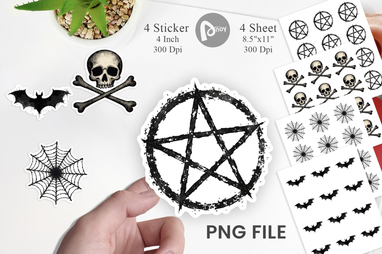 Grunge Symbols Sticker