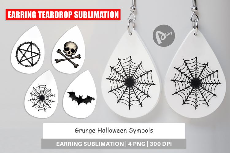 Grunge Symbols Earring