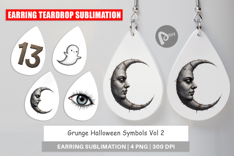 Grunge Symbols Earring