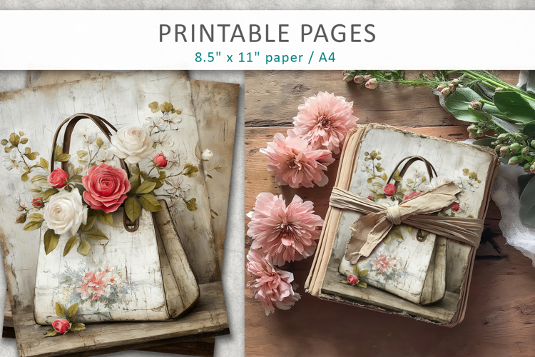 rustic wedding journal, junk journal