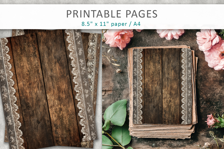 Farmhouse Wood Textures, scrapbook paper