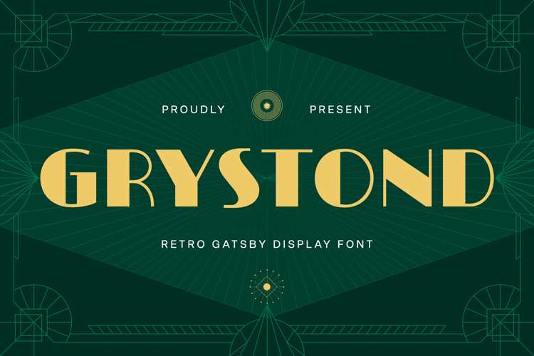 Grystond - Retro Gatsby Display Font