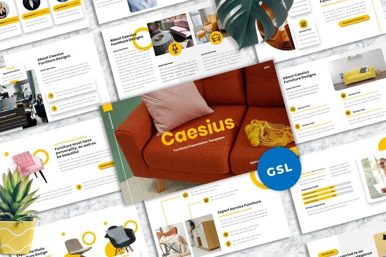 Caesius - Furniture Googleslide Templates