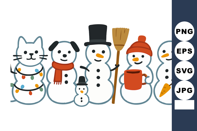 Snowman Clipart Image 3