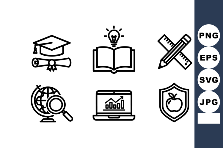 Graduation Cap Icon Image 9