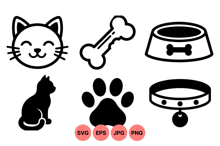 Cat Silhouette Clipart Image 3
