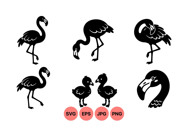 Cute Flamingo Clipart  Image 2