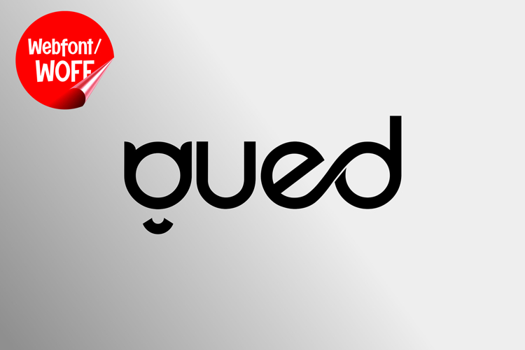 Gued | Minimalist Logotype Webfont for Modern Branding