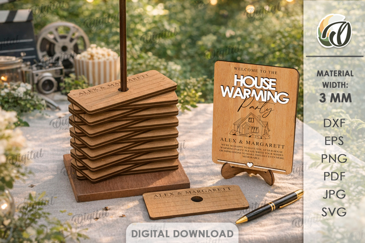 Guest Book Alternative Laser Cut. Housewarming Sign SVG