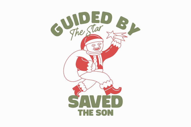 Guided By The Star Saved This Son Christmas T-shirt