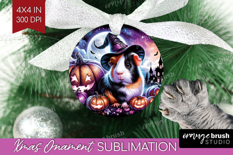 Guinea Pig Halloween Ornament PNG Cute Animal PNG