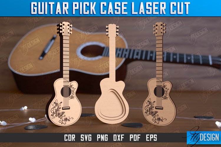 Guitar Pick Case | Pick Box | Music Accessories | Gift Idea example image 1
