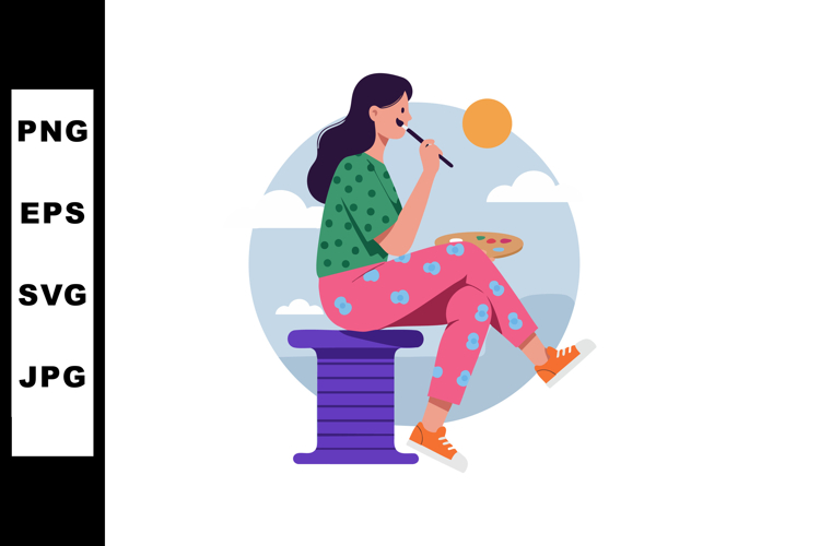 Painter Clipart Image 7