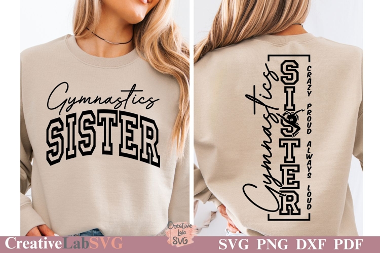 Gymnastics Sister SVG, Gymnastics SVG, Gymnastics Shirt SVG