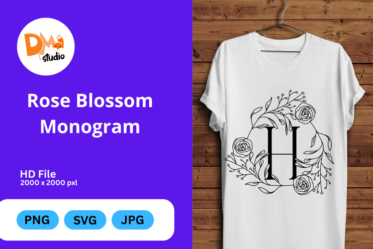Rose Blossom Monogram