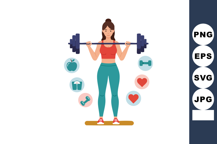 Barbell Clipart Image 4