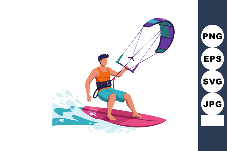  Surfer Clipart Image 2