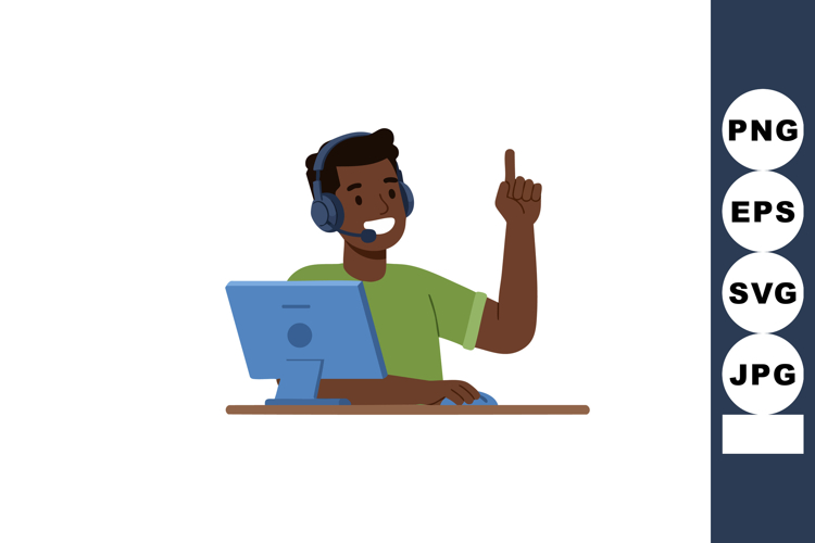 Headset Clipart Image 10