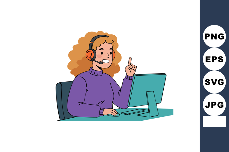 Headset Clipart Image 19