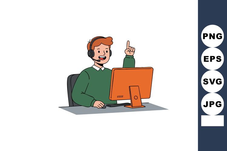 Headset Clipart Image 17