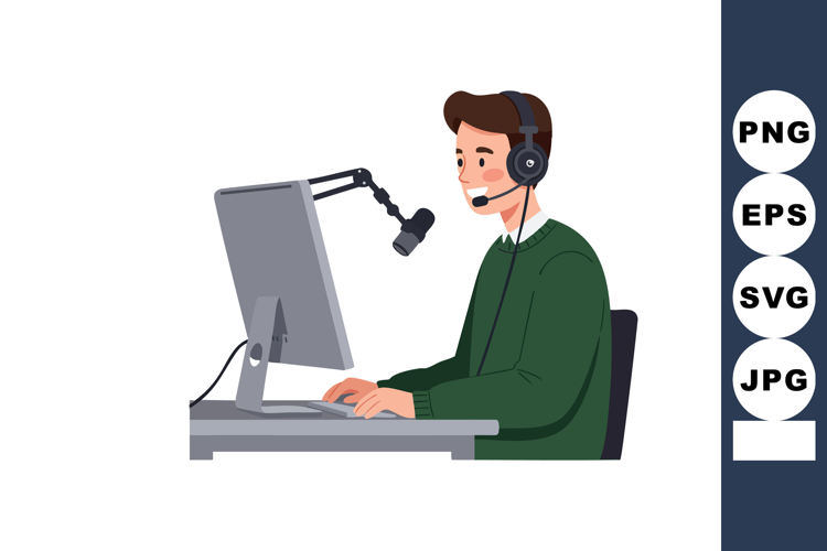 Headset Clipart Image 15