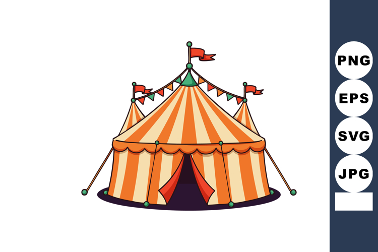 Circus Tent Clipart Image 12