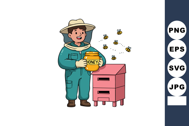 Honey Bees Clipart Image 11