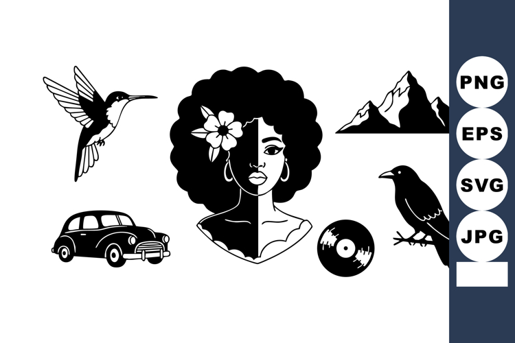 Afro Clipart Image 2