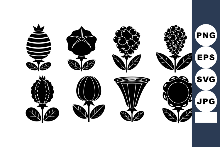 Flower Silhouette Image 19