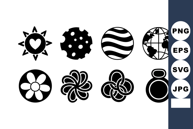Globe Black And White Clipart Image 24