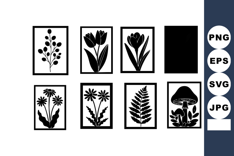 Flower Silhouette Image 16