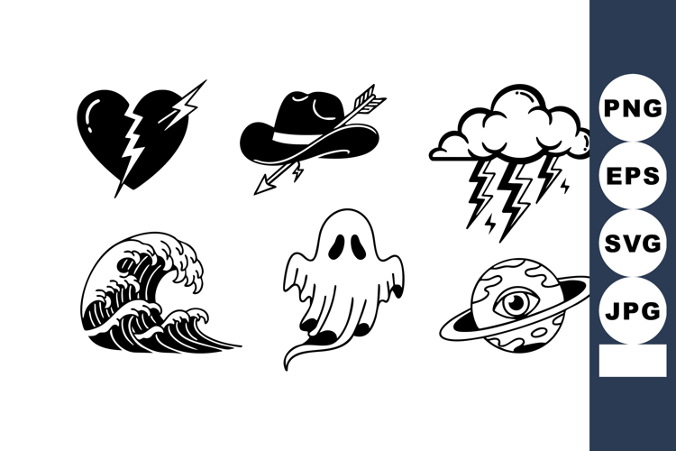 Black And White Cow Clipart Image 4