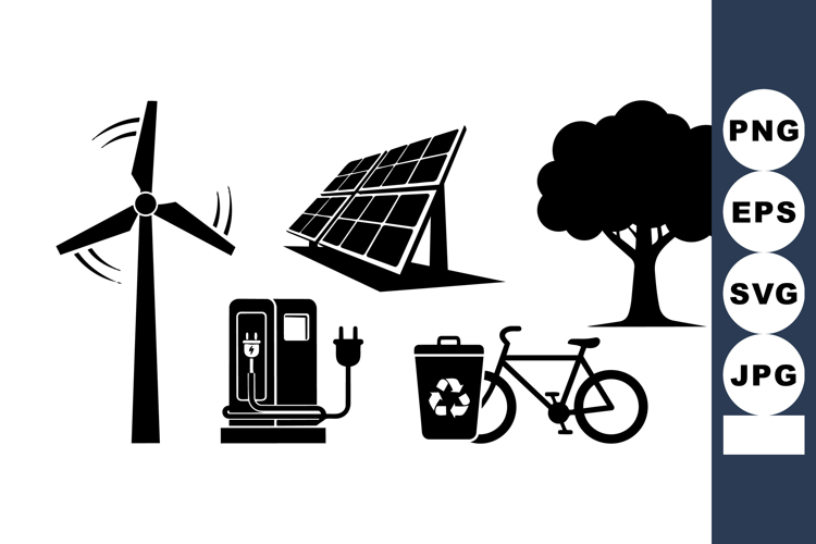 Wind Turbine Clipart Image 15