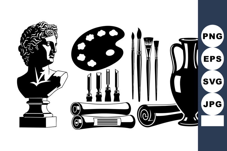 Art Palette Clipart Image 22