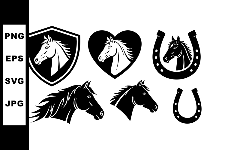 Horse Head Silhouette Image 6