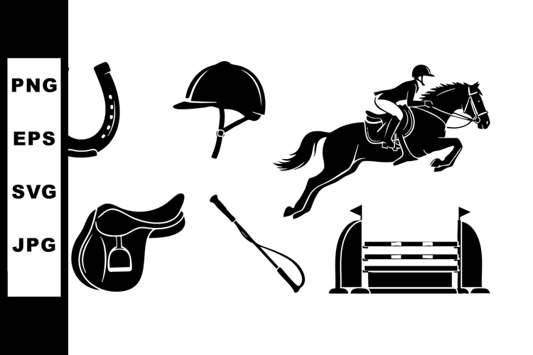 Horse Jumping Silhouette Image 5