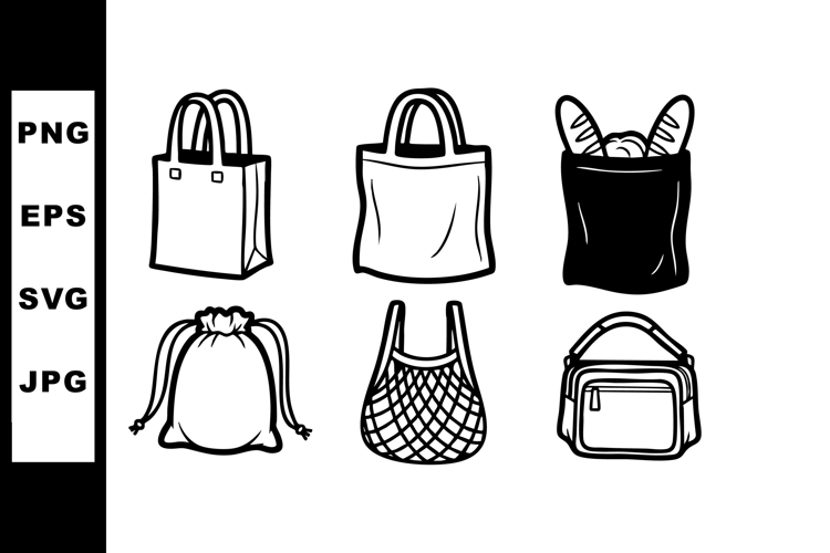 Various Reusable Shopping Bags and Eco Tote Styles