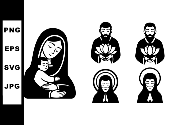 Praying Silhouette Image 4