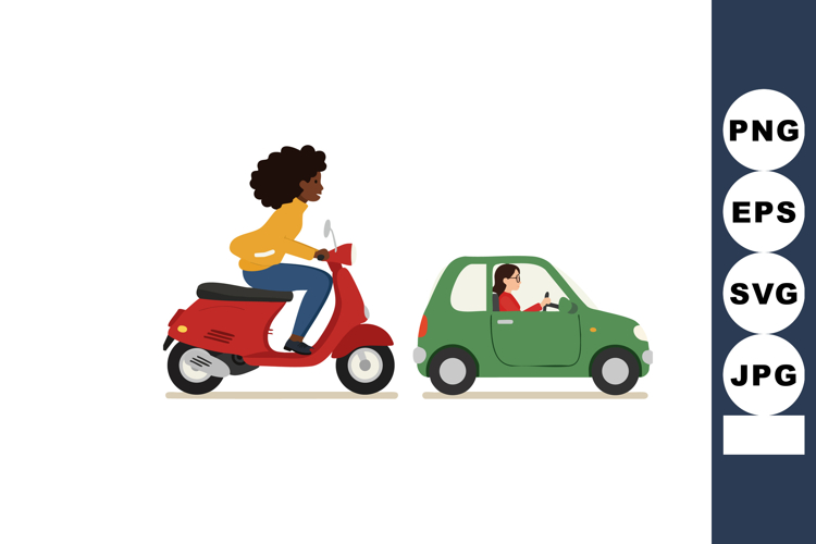 Scooter Clipart Image 7