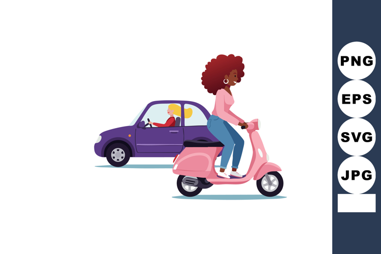 Scooter Clipart Image 6