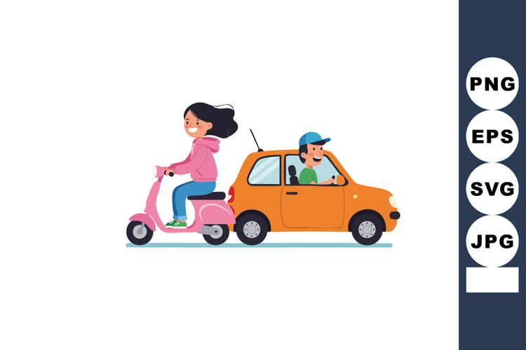 Scooter Clipart Image 5