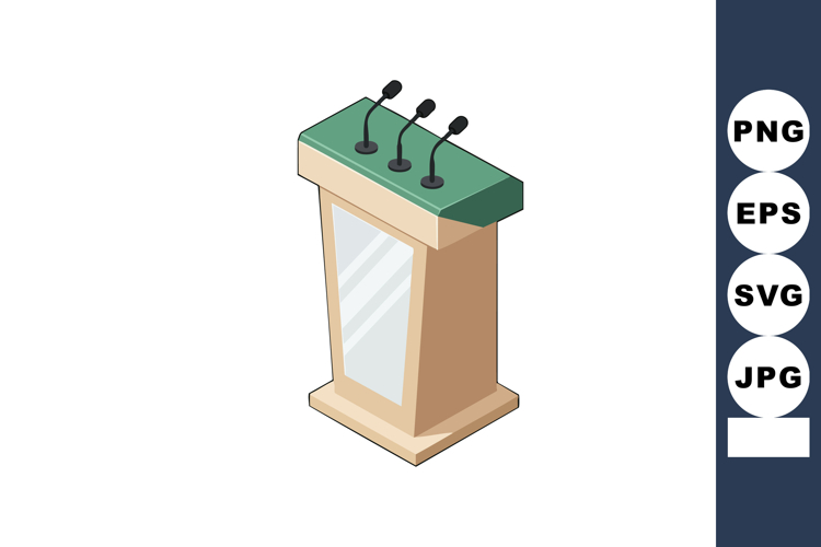 Podium Clipart Image 9