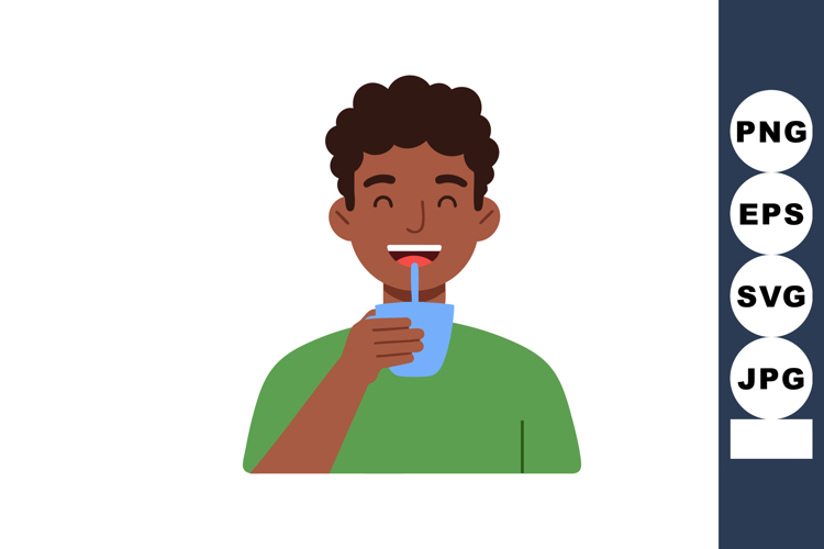 Drinking Clipart Image 2