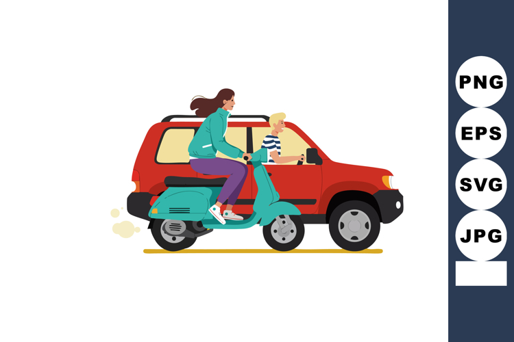 Scooter Clipart Image 11