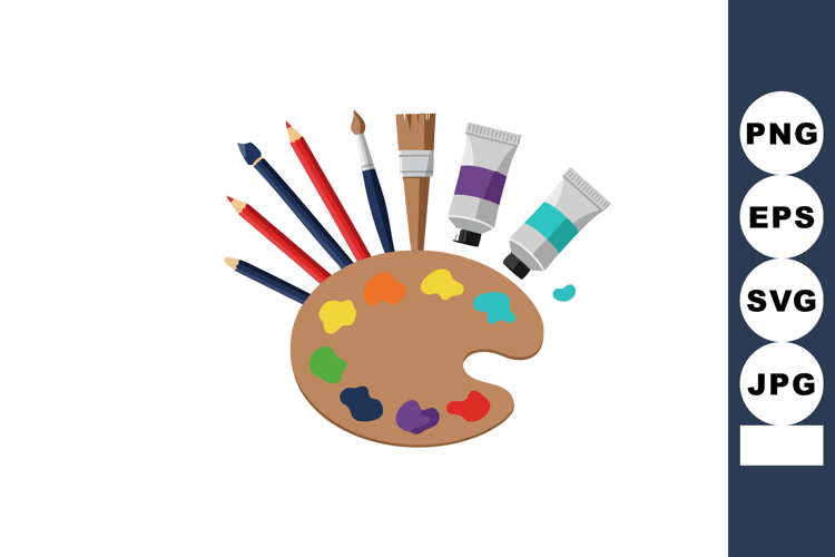 Paint Palette Clipart Image 2