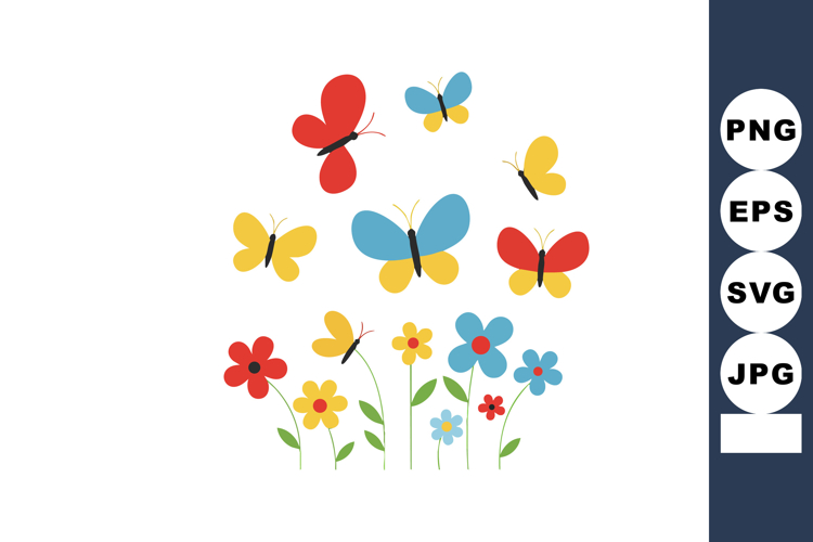 Flying Butterfly Clipart Image 8