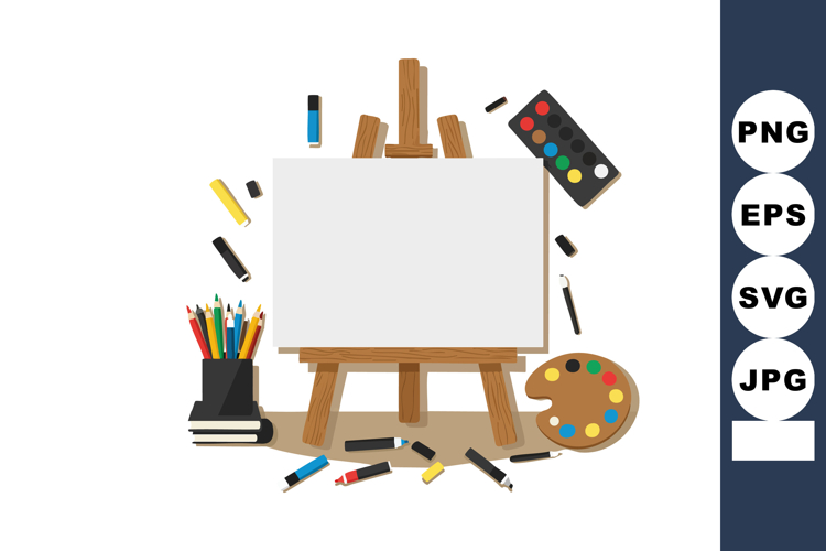 Art Palette Clipart Image 22