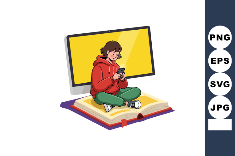 Open Book Clipart Image 15
