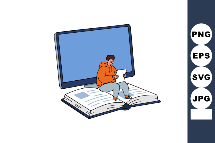 Open Book Clipart Image 5